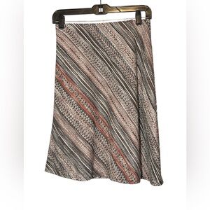 MARGARET Christabel Marled Flare Skirt  Size XS Textured Abstract Office